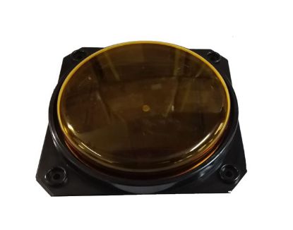 Picture of LED FIXTURE BK W/AMBER LENS 150x150x15mm